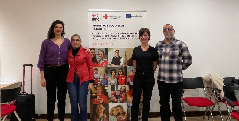 Cruz Vermelha Francesa visita Portugal  no âmbito do projeto que capacita para os Primeiros Socorros Psicológicos